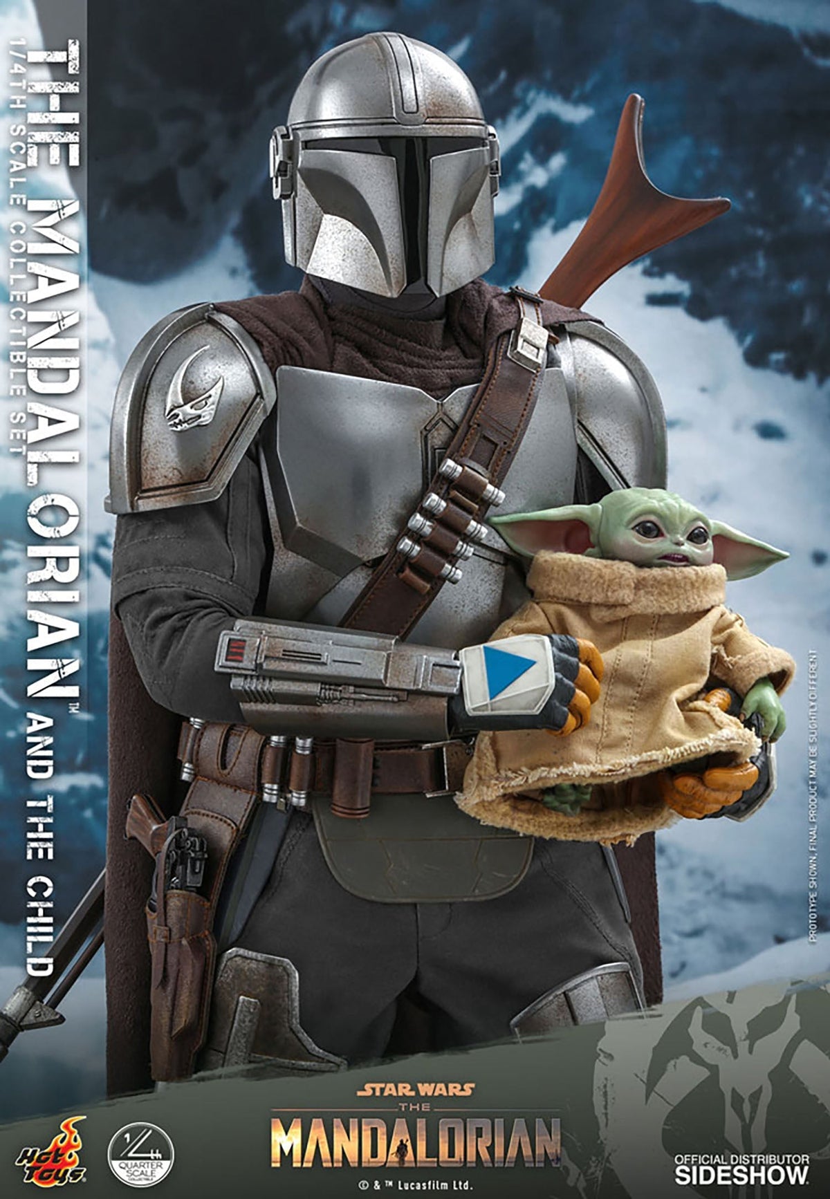 The Mandalorian And The Child Quarter Scale Collectible Set