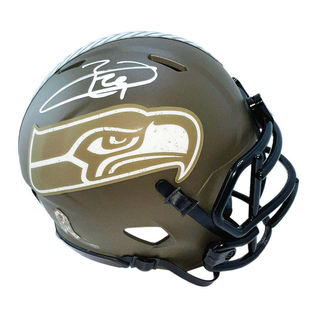 Earl Thomas Signed Seattle Seahawks Salute To Service Mini Football Helmet (Beckett)