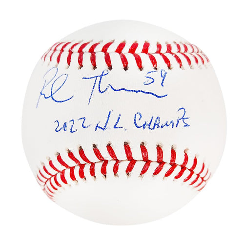 Rob Thomson Signed 2022 Nl Champs Inscription Rawlings Official Major League Baseball (Beckett)