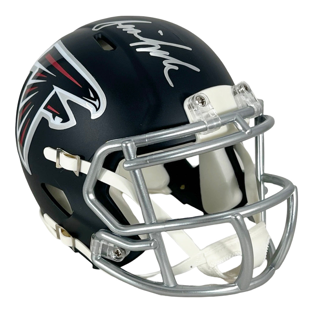 Jessie Tuggle Signed Atlanta Falcons Speed Mini Football Helmet (Jsa)