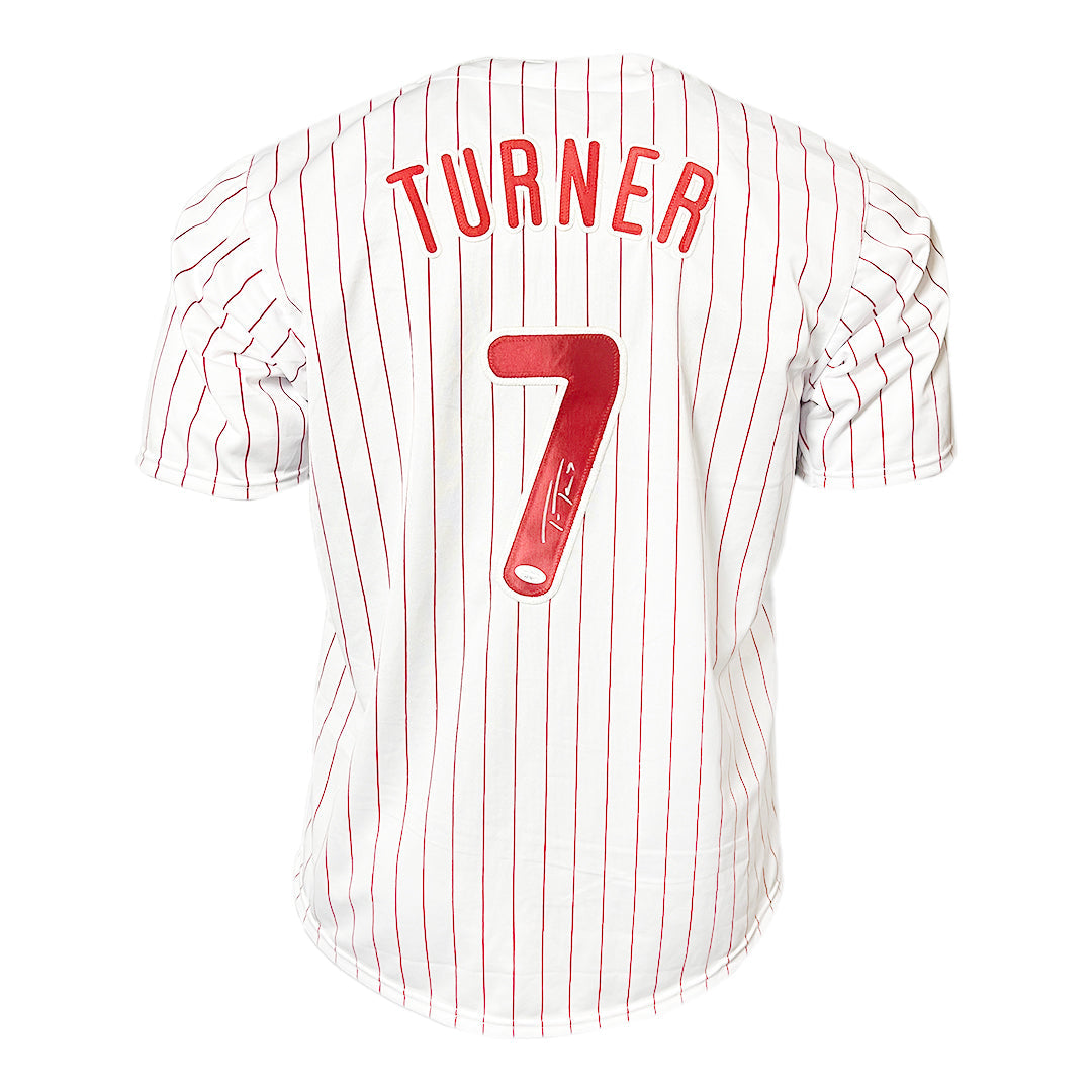 Trea Turner Signed Philadelphia Pinstripe Baseball Jersey (Jsa)