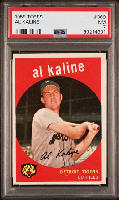 Baseball Topps Al Kaline 1959 Topps #360 PSA 7