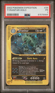 Pokémon Tyranitar 29/165 - Expedition - 2002 Pokemon - PSA 1