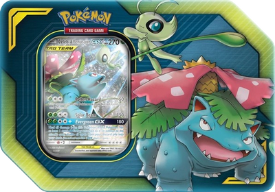 Pokémon Tag Team Celebi & Venusaur GX Tin [2021 Reprint]