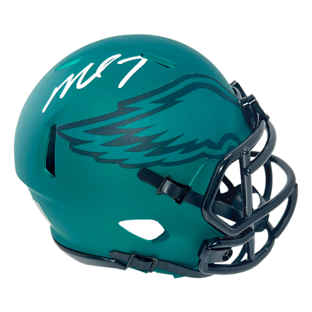 Michael Vick Signed Philadelphia Eagles Rave Mini Football Helmet (Jsa)