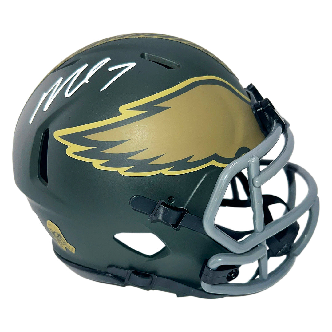 Michael Vick Signed Philadelphia Eagles Salute 2025 Mini Football Helmet (Jsa)