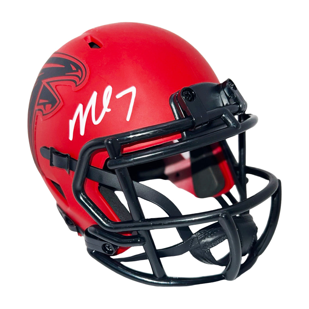 Michael Vick Signed Atlanta Falcons Rave Mini Football Helmet (Jsa)