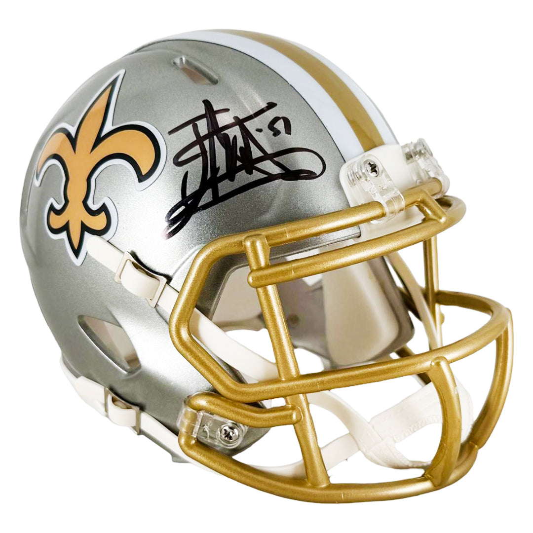 Jonathan Vilma Signed New Orleans Saints Flash Mini Football Helmet (Jsa)