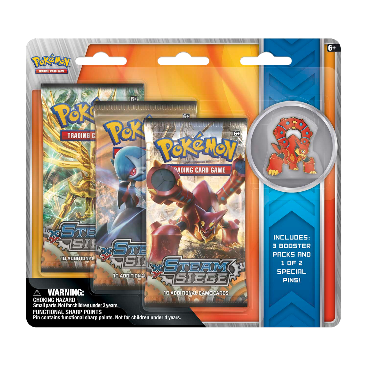 Xy: Steam Siege - Collectible Pin 3 Pack Blister [Volcanion]