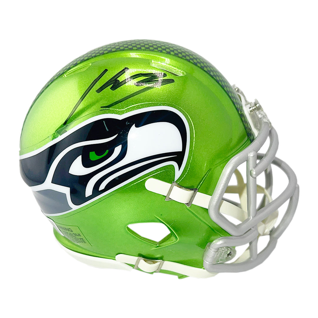 Kenneth Walker Iii Signed Seattle Seahawks Flash Speed Mini Football Helmet (Beckett)