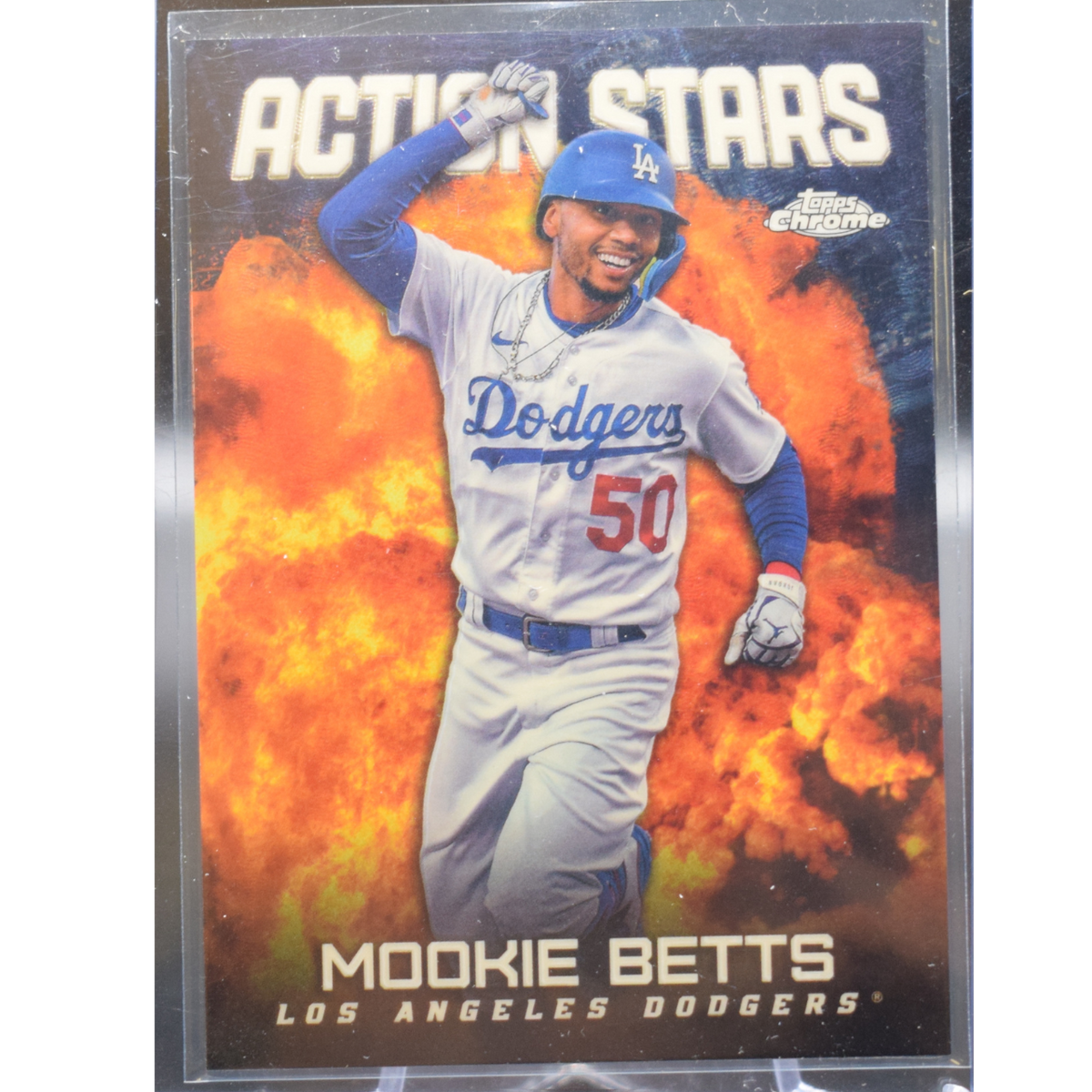 Baseball Topps 2023 Topps Chrome Baseball - Mookie Betts 23 - Action Stars Superfractor 1/1