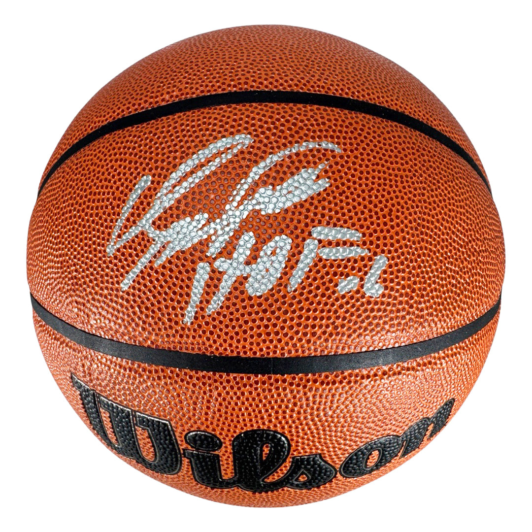 Dominique Wilkins Signed Hof 06 Inscription Wilson Authentic Series Basketball (Jsa)