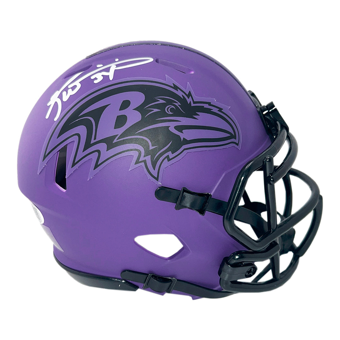 Ricky Williams Signed Baltimore Ravens Rave Mini Football Helmet (Jsa)