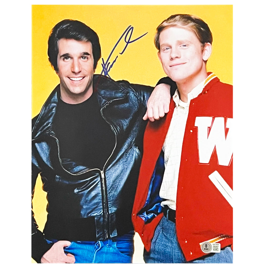 Henry Winkler Signed Pose 3 Happy Days 11X14 Photo (Beckett)