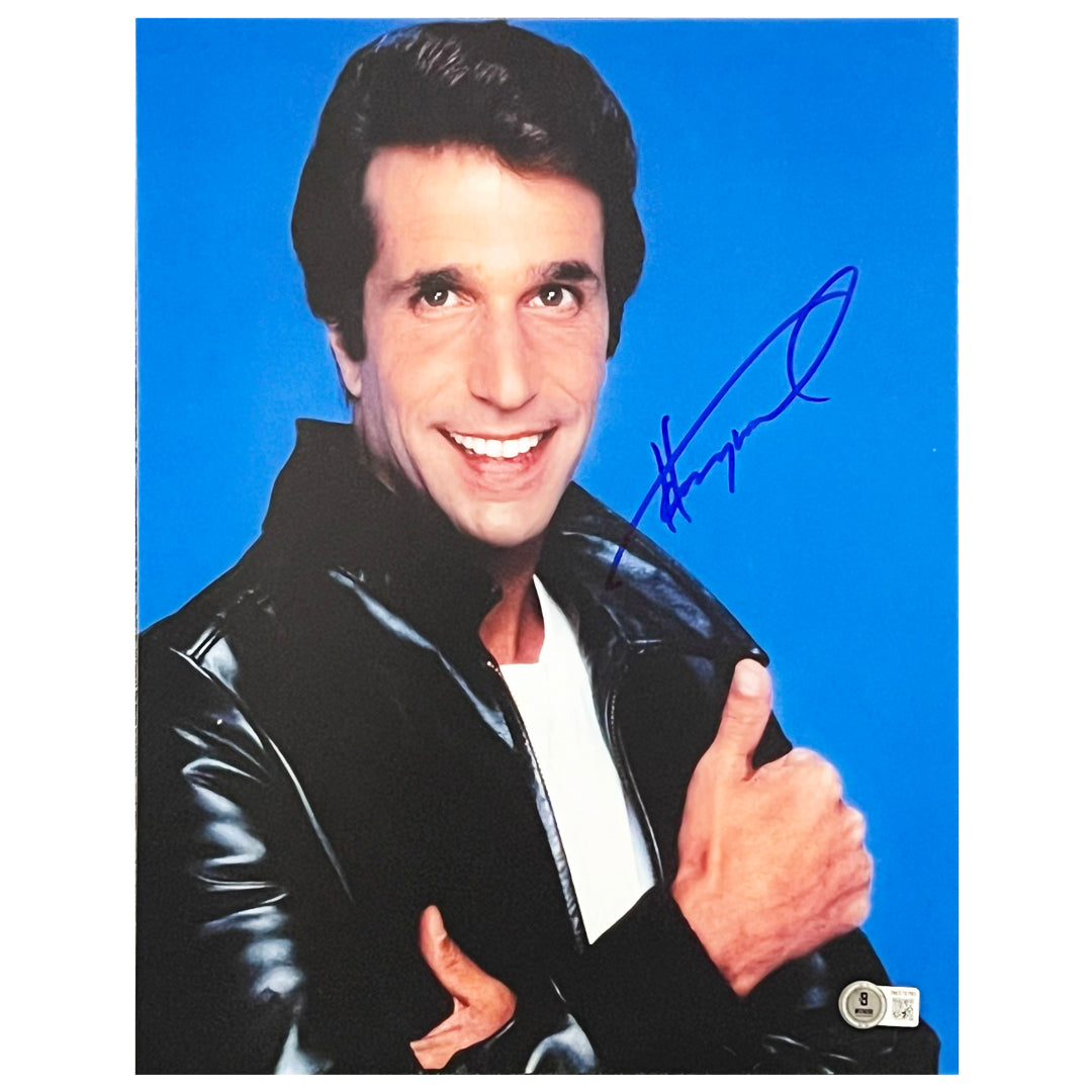 Henry Winkler Signed Pose 5 11X14 Photo (Beckett)